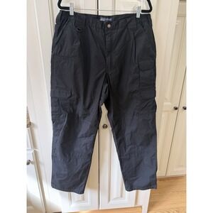 5.11 Tactical Series Cargo Pants Mens 38x32 Black Utility Workwear Ripstop EUC